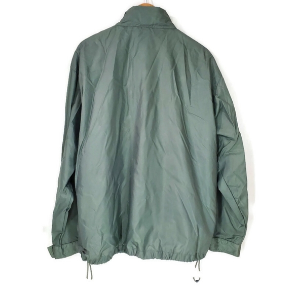 Lands End Mens Nylon Jacket Coat Softshell Outdoor Green Rain Windbreaker SZ XL - Picture 2 of 11